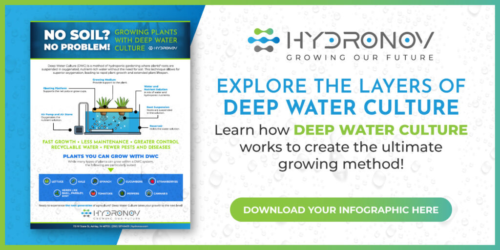 Explore the layers of Deep Water Culture! Learn how Deep Water Culture works to create the ultimate growing method! Download your infographic here.